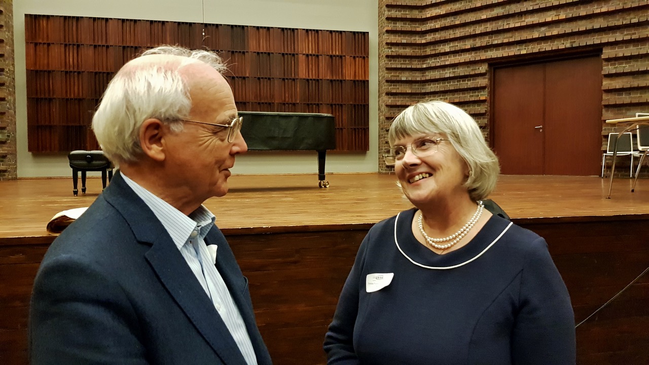 Paul Deegan, founding member of EVTA, and Susan Yarnall-Monks, President